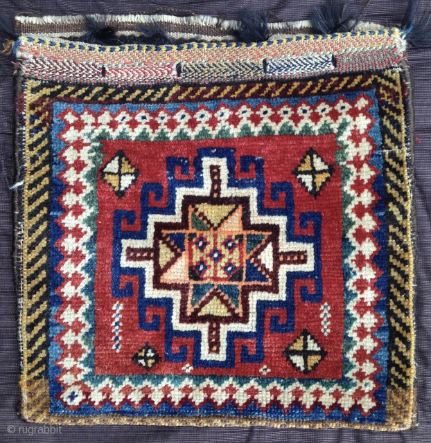 Small Kurdish/ Lori bag. Good strong graphics, 42x43 cm.                        