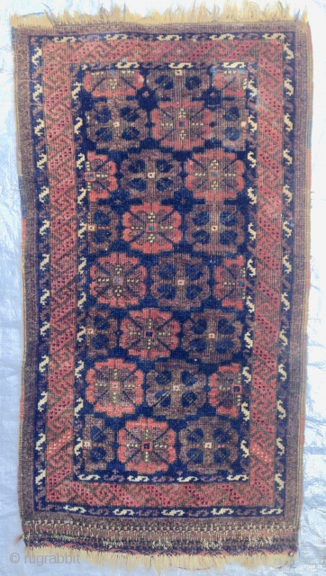 Small Baluch rug/bagface. 

40x74cm/1'4''x2'5''                             