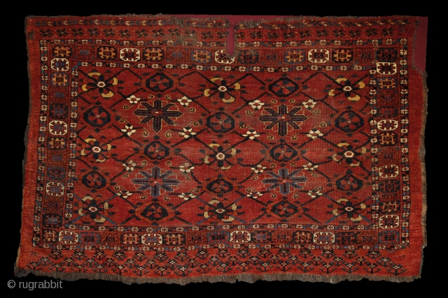 Turkmen Beshir "Mina-khani" chuval, mid. 19th century, ca. 1,50 x 1 m, design, drawing, colors, spacing, material... everything on its place.... needless to say enything else.... not an everyday thing... a bunch  ...