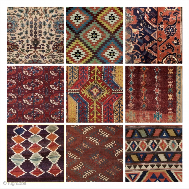 WINTER SALE - 20 pieces of tribal/village rugs, kilims, pillows of different origin & type (Turkish, turkmen, persian). Most of them in perfect, original condition. On sale as a lot for wholesale  ...