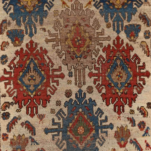 "Don't explain, enjoy." D. Bannard Raw & energetic kurdish village rug with a lots of charming details, Persia - Hamadan region, 19th century More here: http://rugrabbit.com/profile/5160       