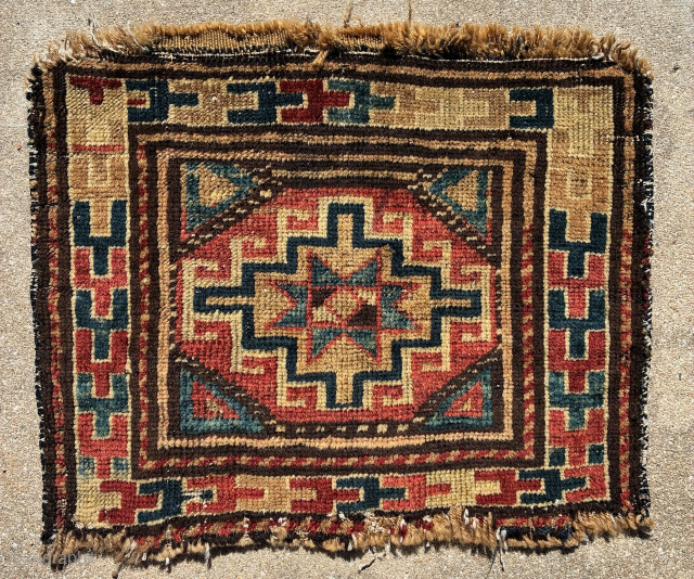 Pile bagface from north west Persia, 44 x 35 cm. Email: peparethos@xsmail.com