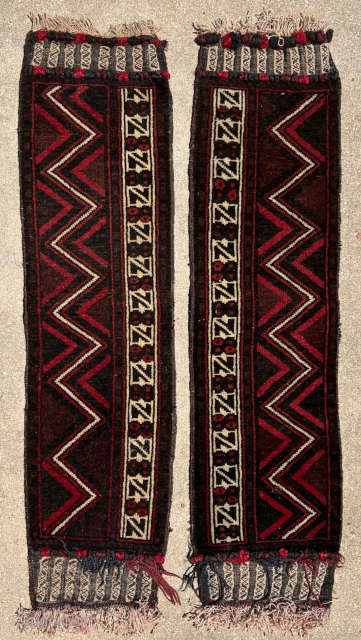 Baluchi pile camel trappings, 90 x 23 cm each. Email: peparethos@xsmail.com