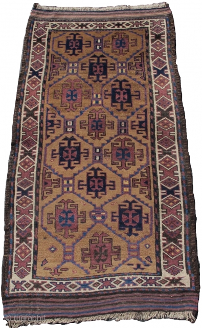 camel ground Baluch rug, 2'9"x5'0"                            