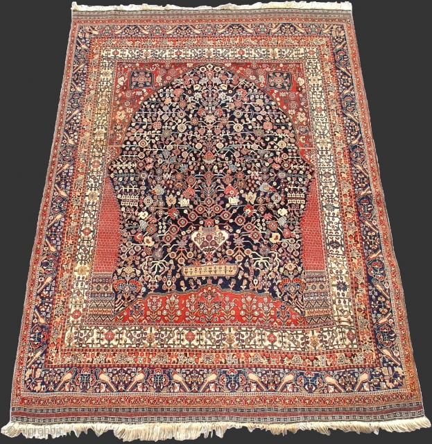 Superior Qashqai 'Millefleurs' Directional Rug, Exceptional Drawing, Fantastic Condition.
5'0" x 7'6"
inv# 14645
                     