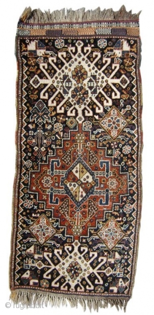 Qaashqai elongated bagface or balisht? 1'8"x3'0", Rug# 12772                         