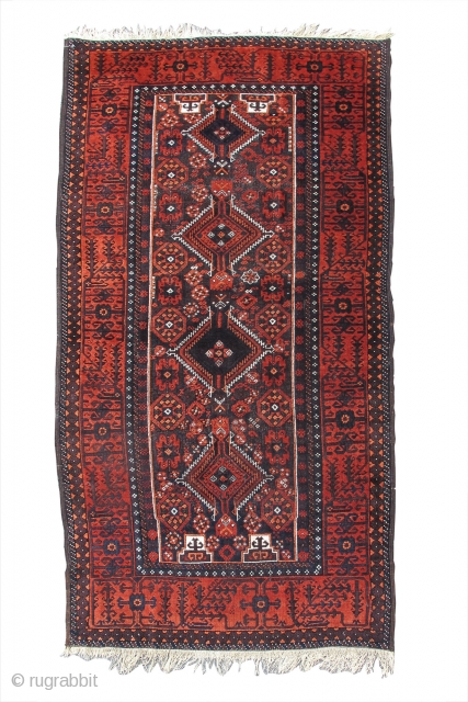 Baluch Salar-Khani rug, 3'9" x 7'0"                           