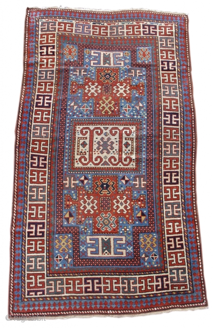 Karachopf Kazak rug, 19th C (4th Q), 4'2"x7'8"                         