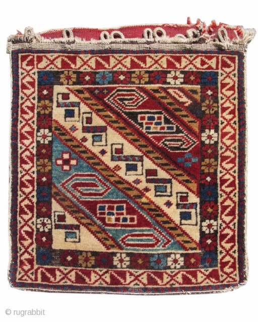 Caucasian Shirvan Bagface,1'3"x1'4", inv# 17311
                            