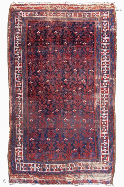 Baluch rug  size= 3'6"x6'0", Inv#19118                           