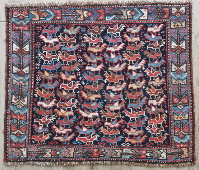 Khamseh bagface in very good condition, 57 x 65cm
https://philbellantiquerugs.uk/                        