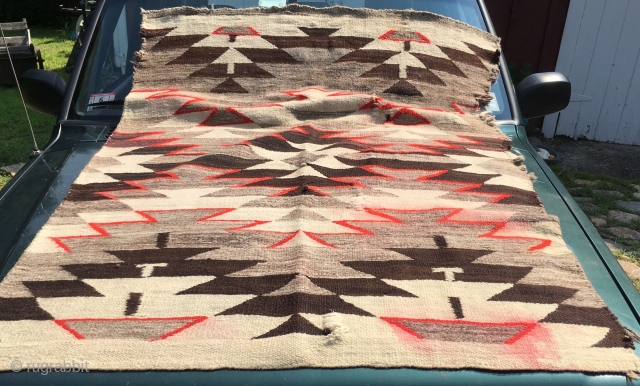 Thick Heavy Navaho w Obvious issues 3'10" x 5'2"                        