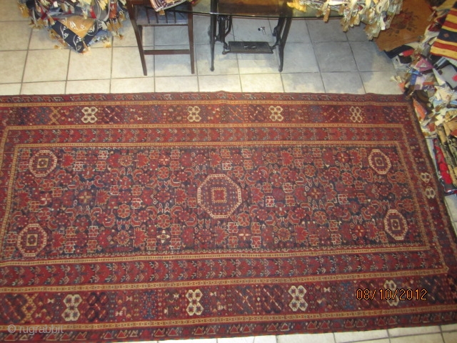 19 th very fine old BESHIR carpet
%100 pure wool                        