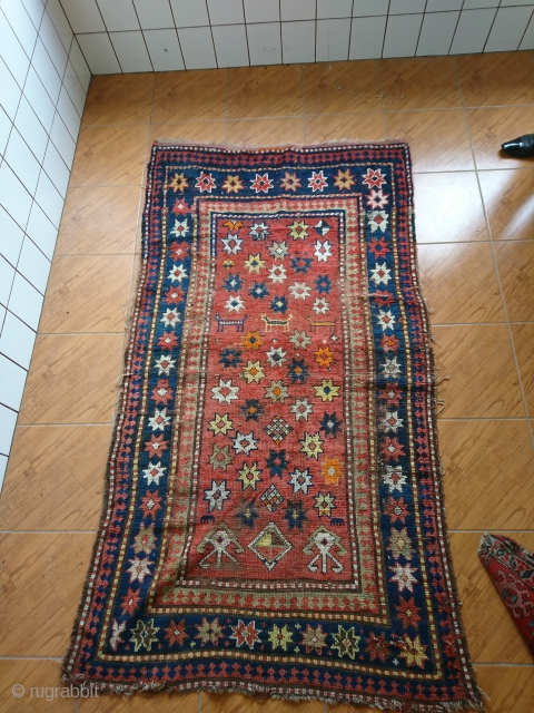 Kaukázusi szőnyeg , caucasian rug, mostly natural colors, very nice and authentic design.                    