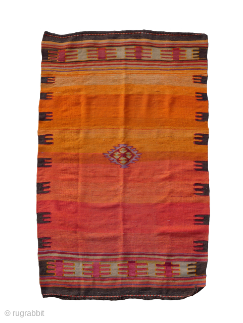 Helvaci kilim, likely Manastrir re-emigrant (muhajir) group, first half of the 20th c.                    