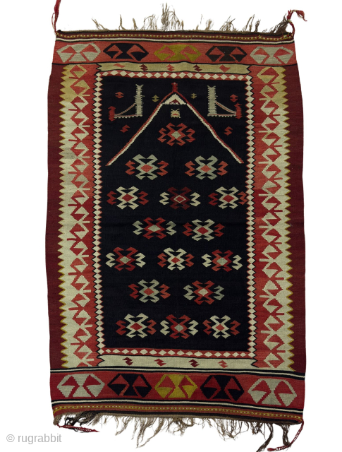 A beautiful Manastir kilim in very good condition 
Late 19th c. as per Stove/Mizravi book 
Wool and silk on wool and silk