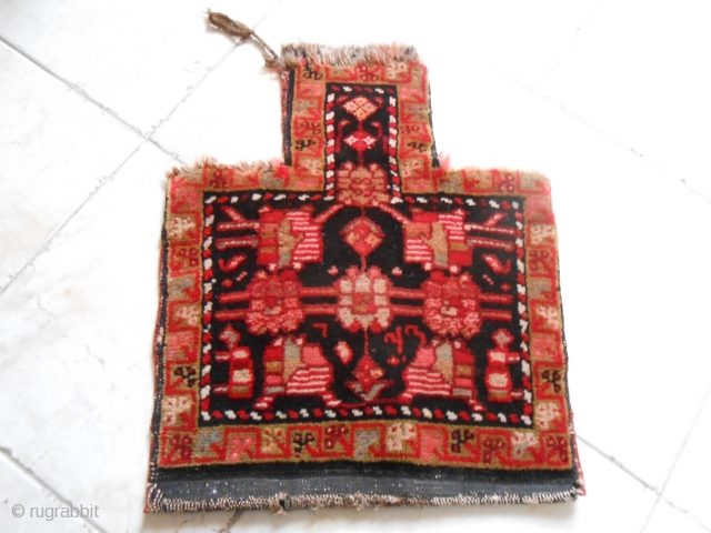 Karabagh salt bag (duz torbasy).
1930, cm 42 x 50, perfect.                       