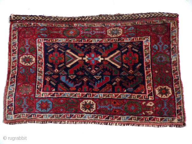 Afshar,1900 jh.All naturaal color's,Wool on Wool.
size 29x46 cm                         