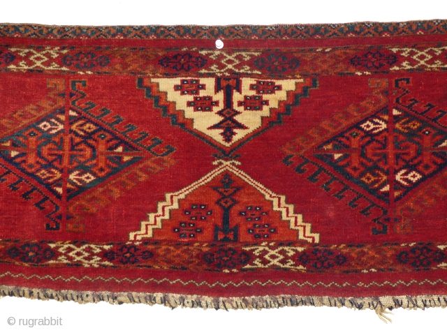 Turkman Torba. Einde van de 19de eeuw. Perfecte staat and all natural color's. Maat: 138cm x 35 cm               