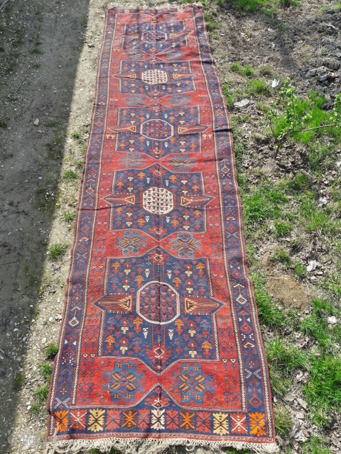 kilim "Supradum" Dagestan,Avars,  
1301 year on Hijra,
The size of 152 x 582 cm,
                   