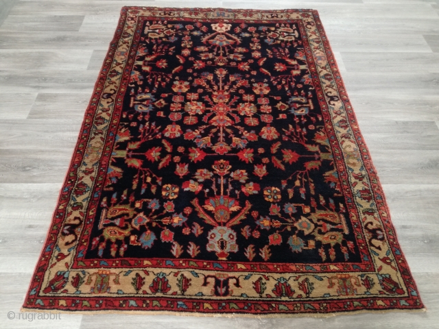 An old Lilian rug with 204/138 cm in very good condition. Wonderful natural colors.                   