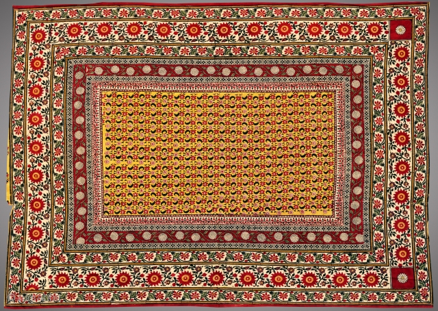 Block Print 
Natural colours, cotton hand spun
This block print wall hanging is an exquisite example of years of practice of a block printer with such intricate and relishing procedure done with extreme  ...