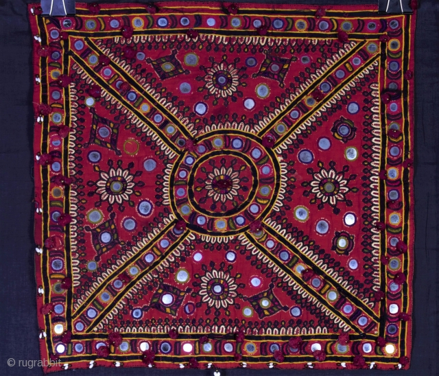 • WALL HANGING •

Kutch, Gujarat mid 2oth century.

The Kutch Embroidery is a handicraft and textile signature art tradition of the tribal community of Kutch District in Gujarat, India.
The embroidery is done on  ...