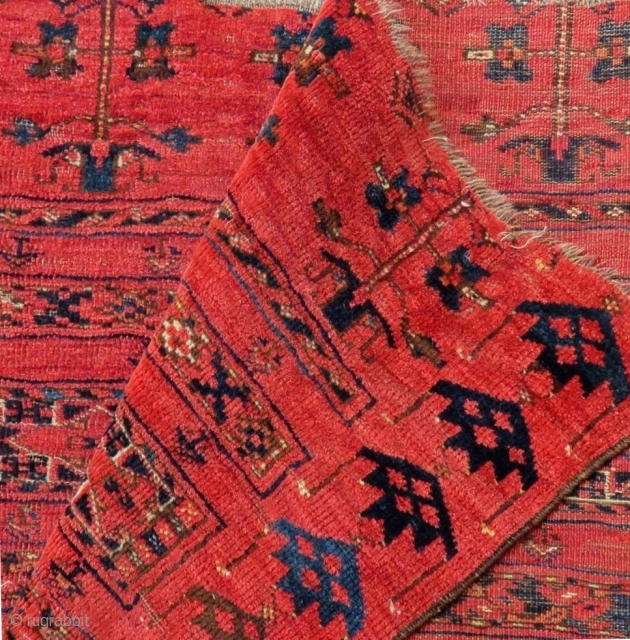 Second 19th Century Antique Türkmen Ersari Chuval Rug  Size.168x92 Cm                      