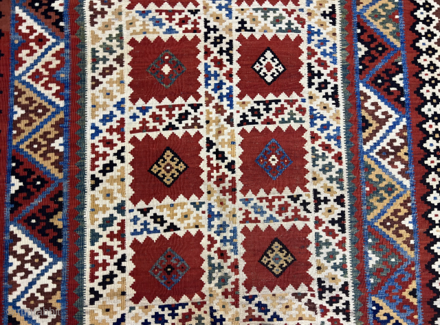 Antique Qashqai Kilim Size 270x165 Cm