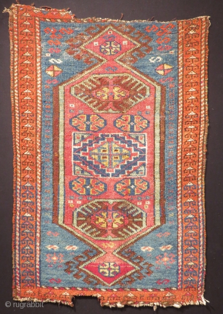 Early 19th Century Central Anatolian Konya Cihanbeyli Yastık Size.84x55cm                        