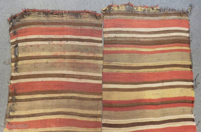 Early 19th C South Anatolian Striped Kilim All Colours Natural Size.305x185 Cm                     