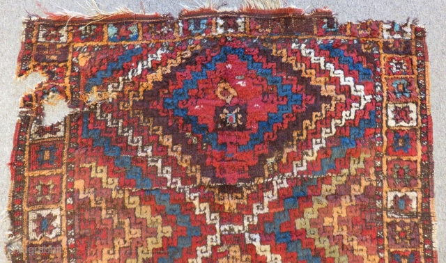 Early 19th C Central East Anatolian fragment Rug Size.245x112 Cm                       