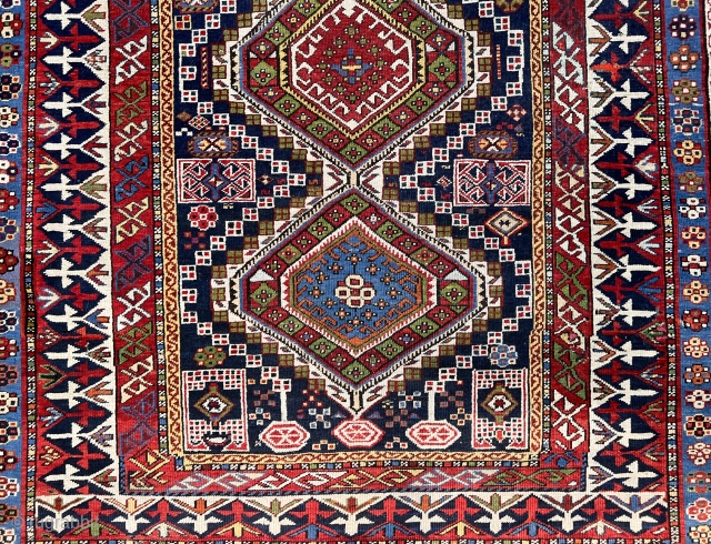 Antique Shirvan Rug All colours natural Circa 1890 Size.270x130 Cm                       