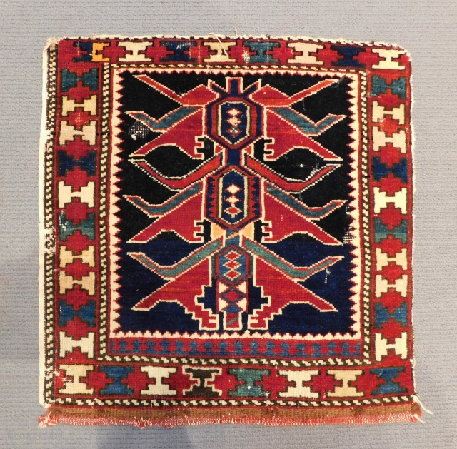 Antique Cacasian Shirvan Bagface Size.41x41 Cm                           