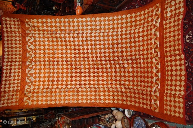 Very fine quality Phulkari, great condition, fine embroidery, size is 220/120cm                      