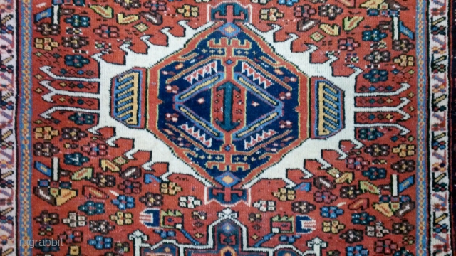  Karadja ca. 1920 74"x56" above average colors and weave for this type, larger size, good graphics and condition. floor ready            