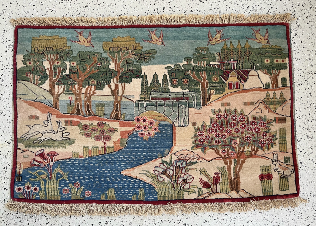 Kashan great condition 60x95
Good one for coming Easter                         