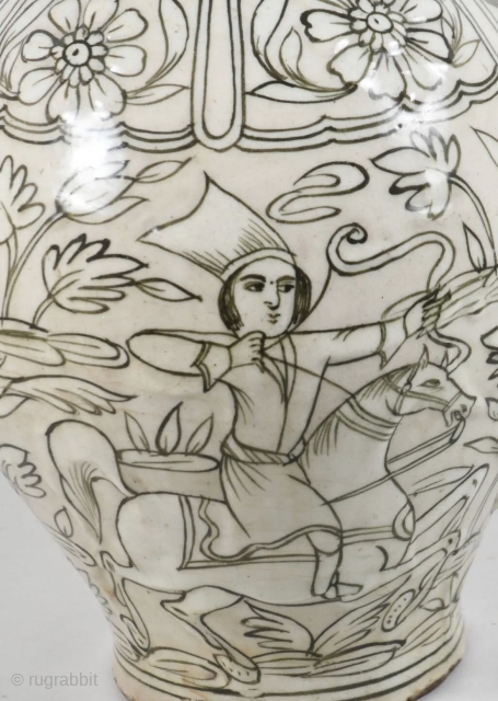 Qajar era vase Persian 1900 or earlier 
29cm                         