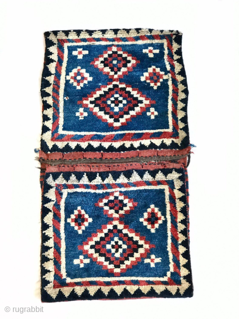 Once in lifetime gabbeh khordjin (complete) rarest collectible piece ever, professionally cleaned, vivid blue field, mesmerizing graphics…
65x120
1500€ plus shipping 
For more details please contact me thanks
WhatsApp: +49 1523 4681016    