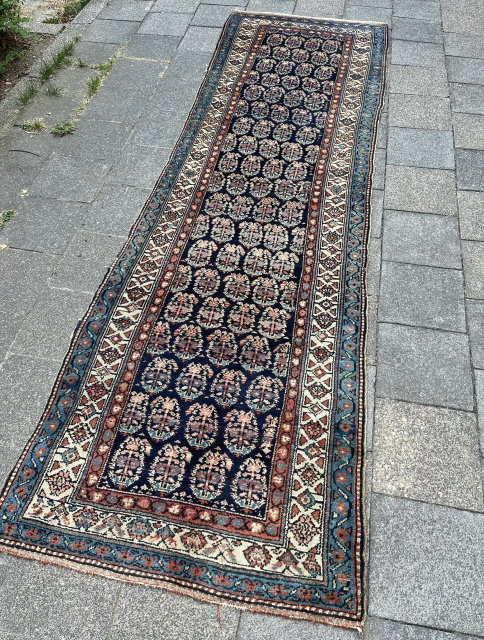 Jaff Kurdish 1880ish runner ancient & rare piece with classic Botehs all over top condition full pile great colors
90x320
950€ plus shipping
Contact: WhatsApp +49 1523 4681016