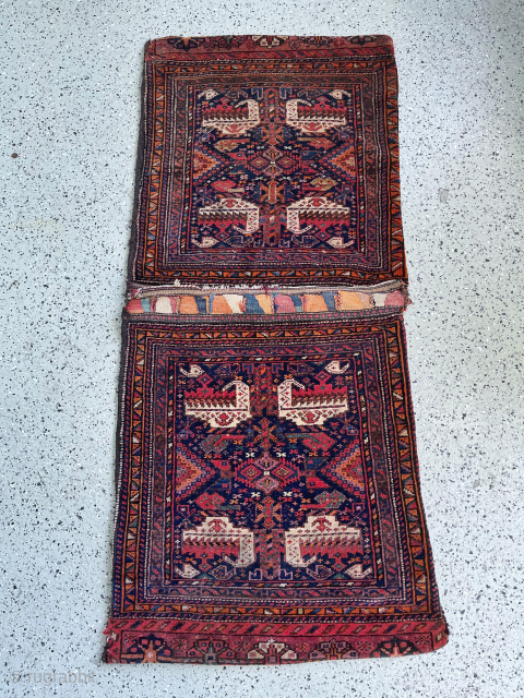 Interesting NW Kurdish khordjin in good condition excellent graphics Ca.130x55 250€ plus shipping Contact: WhatsApp +49 1523 4681016