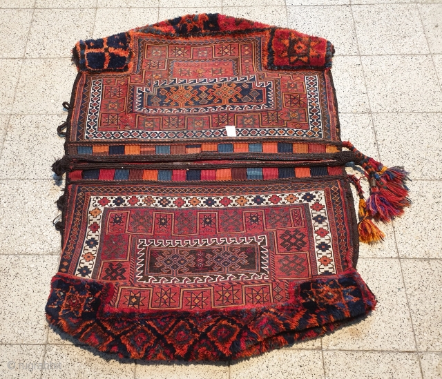 Authentic kind of Bakhtiary khorjin , its wild and funky , in a very good condition.
Circa 1950

AVAILABLE
www.abbasireza.com                