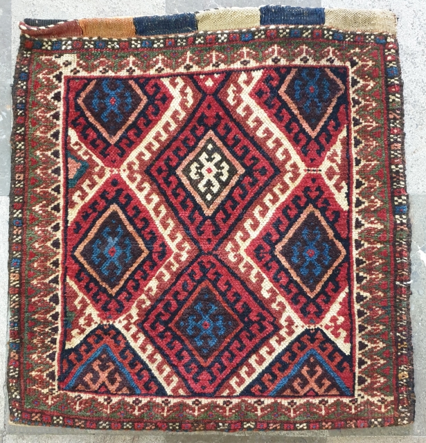 Sanjab single bag with intresting back
Fine wool, natural colors,size: 53 * 50 cm
Circa 1950 excellent condition 
Collectible item               