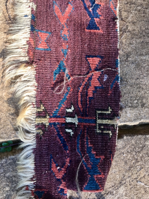 
 C19th Yomut Carpet skirt Fragment 152 cm * 15 cm 
Beautiful colours I wish I had the rest !!! 
Pay PayPal or BACS transfer   postage included   for  ...