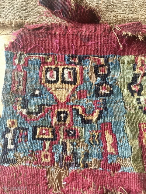 Fragment precolumbian part of a shawl 
POSs dat 500ad
P&p included fir uk and Europe                   