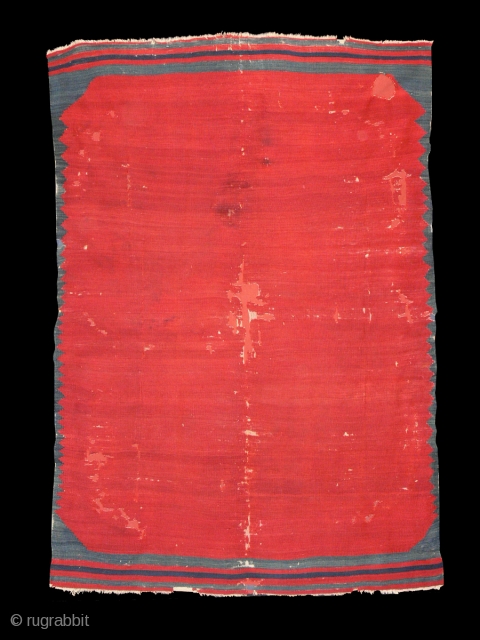 Antique Balikesir sofra.  Early nineteenth century.  Mounted on fabric. 6'7 x 5'8 - 200 x 175               