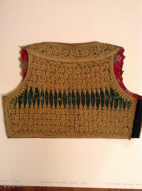 This vest is probably from one of the countries which was part of the Ottoman Empire before the First World War such as Turkey, Greece, Albania, etc.  It is in perfect  ...