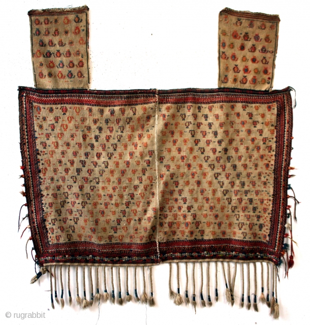 Large Saddle blanket, for a camel, Shahsavan early 20th century. 
wide 155 Cm's 5 ft 2 inch. 
high 170 cm   5 ft 8 inch
       