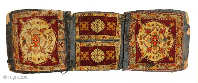 Antique saddle bag, original, turkish, 1900, 135 x 48 Cm. 4.5 ft. x 1.6 ft. 
                 