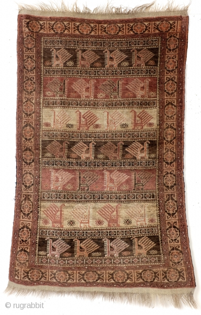 Afghan / Uzbekistan wedding rug. 1930's. 
size 87 x 146 cm. 3 ft. x 4.4 ft. 
Fine knotted, 50 kn/cm sq. - 300 kn/p/inch. 
Goat wool warp. 
     